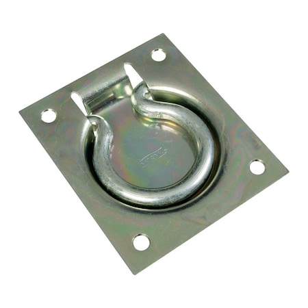 National Hardware National Hardware 3-1/2 in. L Zinc-Plated Silver Steel Flush Pull N203-752